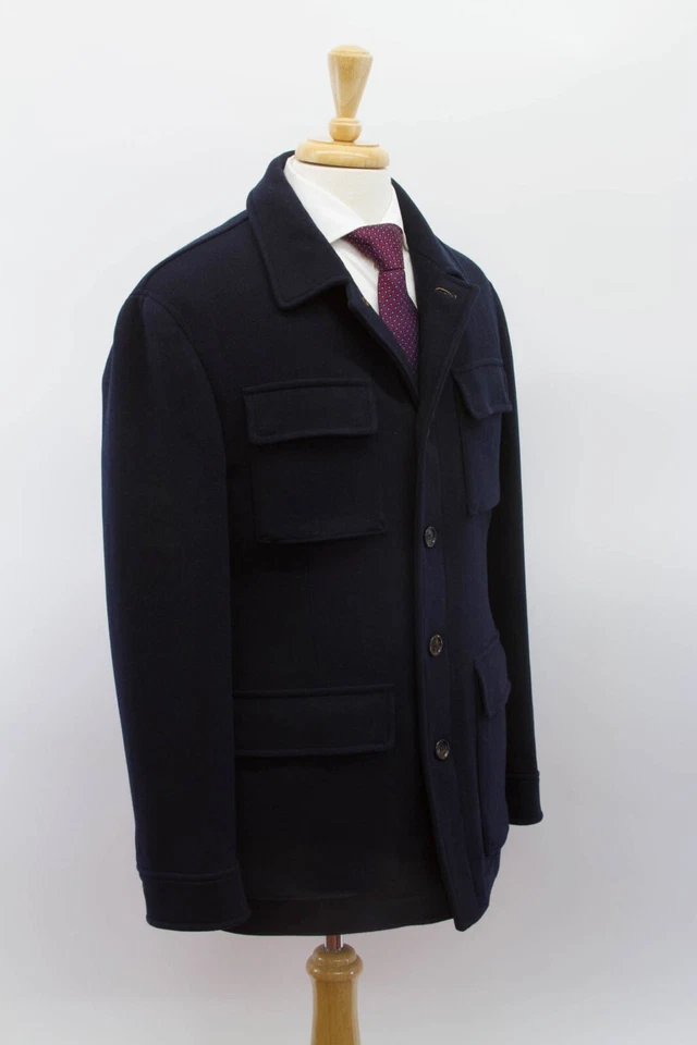 NWT $5995 Brunello Cucinelli 100% Virgin Wool Coat W/Detachable Puffer Vest A232 - Image 2 of 4