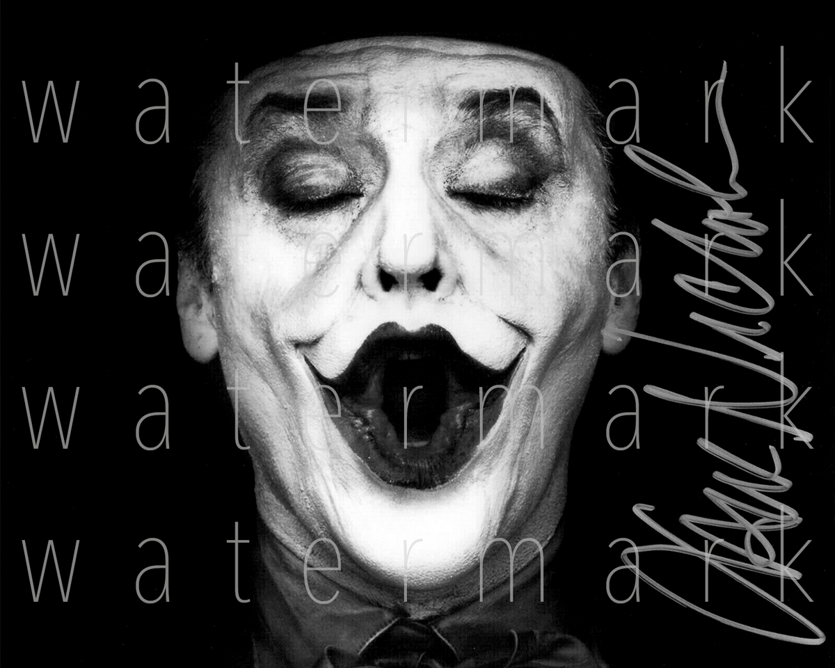 Jack Nicholson Joker signed 8X10 photo picture poster autograph RP
