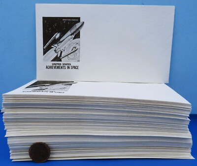 UNUSED NASA Envelope Postal Cover LOT of 100 Space Achievements Shuttle BOOSTERS