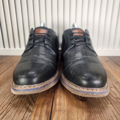 Freeman Hayden Dress Shoes Mens Size 8W Wide Black Leather  display picture 1