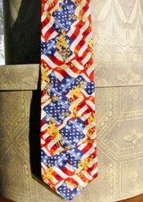 RM Sport Atlanta 1996 Olympic Games Collection Silk Tie Made in USA EUC