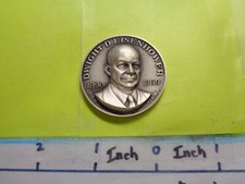 1.3 OZ EISENHOWER GENERAL U.S. PRESIDENT HIGH RELIEF SILVER COIN RARE SHARP 66.88 per troy oz