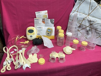 Medela Freestyle Double Electric Breast Pump,Cooler Backpack &13 Boxes Milk Bags