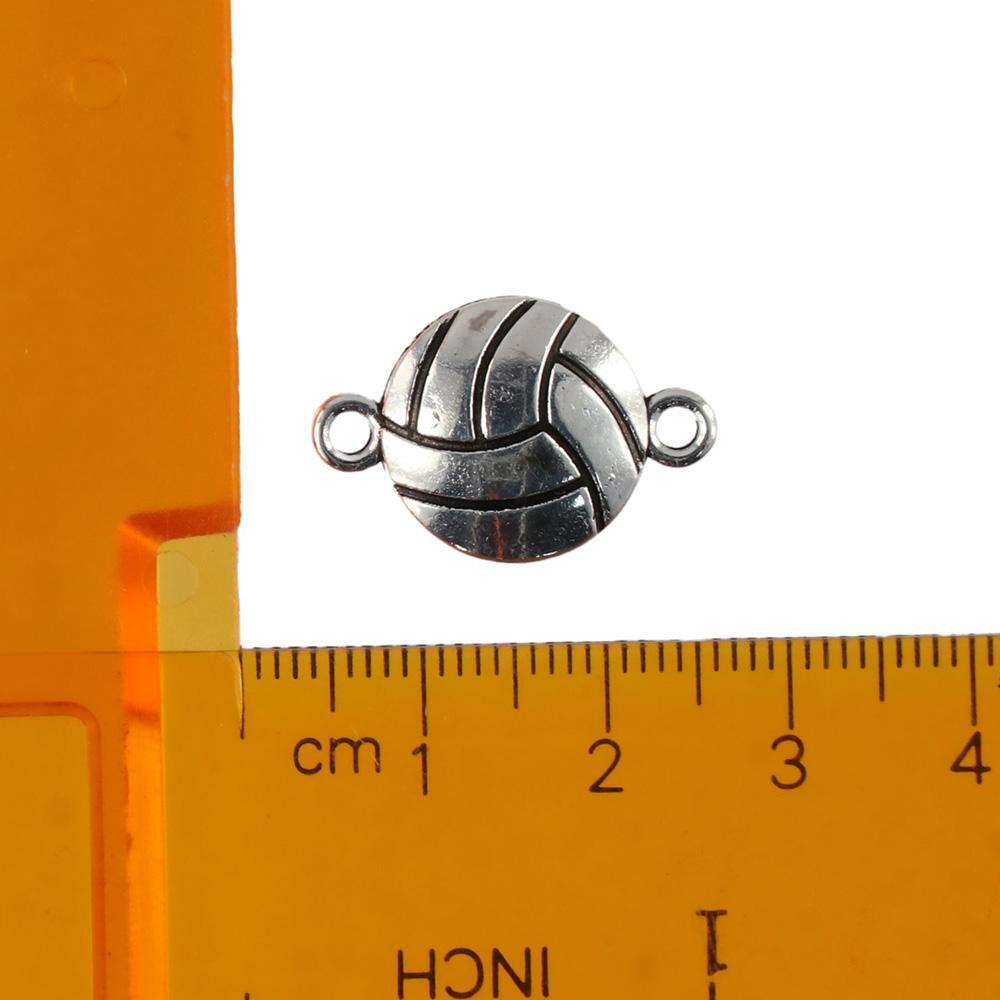 100pcs Alloy Volleyball Charms Links Craft Supplies Earring Jewelry