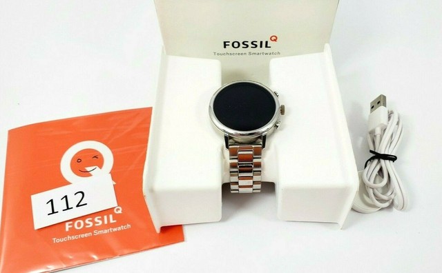fossil women's gen 4 venture hr stainless steel touchscreen smartwatch