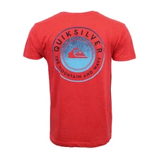 QUIKSILVER THE MOUNTAIN AND WAVE RED T SHIRT
