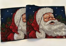 SANTA CLAUS Woven Tapestry Table Runner CHRISTMAS ST NICK 70  