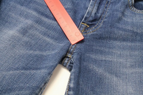 7 For All Mankind Givenevene Jeans Damen W24 Schnurrhaare Gebleichtes Denim Blau - Bild 7 von 8