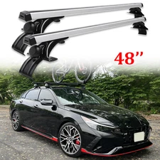 48" Roof Rack Cross Bar Aluminum Alloy Cargo Luggage Carrier For Hyundai Elantra