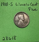 1910 S Lincoln Wheat Cent / Penny 1c Fine See Pictures