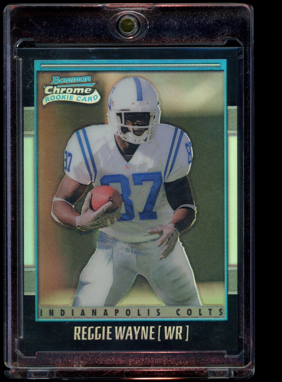 Reggie Wayne 2001 Bowman Chrome #189 Rookie Refractor /1999 Colts