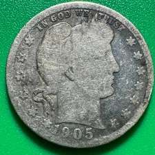 1905-S Barber Quarter Dollar Q141