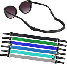 Adjustable Glasses Strap-6 Pack No Tail Eyeglass Straps Eyewear Retainer Sport U