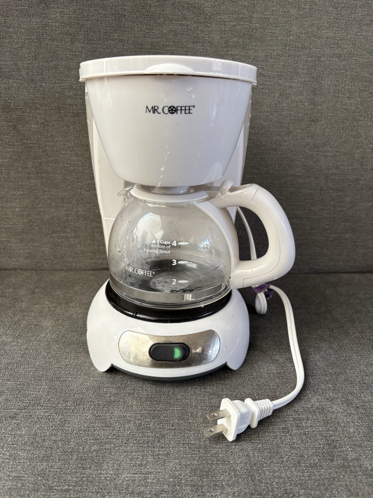 4 Cup Glass Carafe Drip Stop White Tested Works