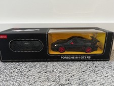 Rastar Porsche 911 GT3 RS schwarz ferngesteuertes Modellauto ~ Maßstab 1:24