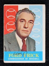 1959 Topps Ford Frick #1 HOF 00l8