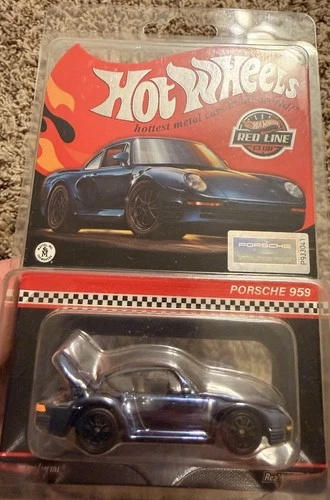 Hot Wheels Red Line Club Porsche 959 Blue 1:64 Diecast Car 1986 Limited Edition