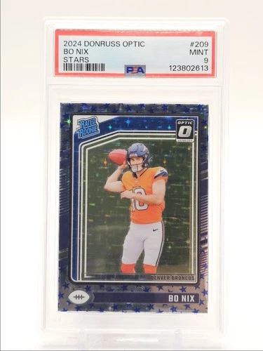 BO NIX 2024 DONRUSS OPTIC RATED ROOKIE STARS PRIZM #209 B RC PSA 9 Q0004