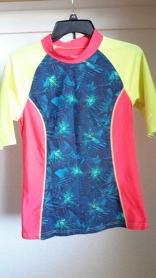 Active by Tchibo Women Size S Rush Guard Top Short Sleeve Shirt Multicolor