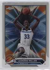 2023-24 Topps Chrome Refractor Leonard Miller #158 15ts