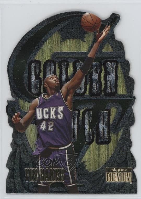 1996-97 Skybox Premium Golden Touch Vin Baker #1 09is
