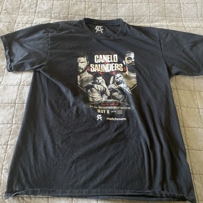 Canelo vs Saunders Boxing T-Shirt Face the Fearless Matchroom Mens Size Large 