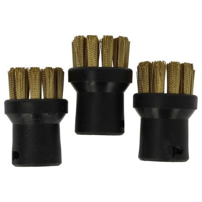 3x Messing Rundbürste für Kärcher SC 3 EASYFIX PREMIUM WHITE