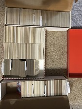 Topps 1200+Cards Vintage MLB Baseball Lot 1991 Donruss w/ Boxes, Binder Pages.