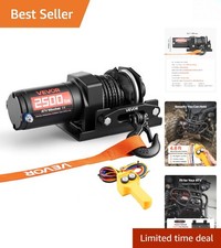 High Torque 2500 Lbs Electric Winch With Aluminum Fairlead - Outdoor Essential