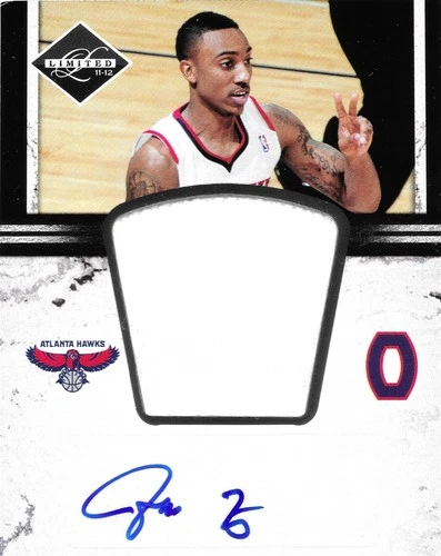 11-12 PANINI LIMITED LEAF BASKETBALL JEFF TEAGUE AUTO JUMBO JERSEY PATCH /99 RC