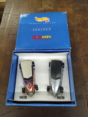 Hot Wheels Special KB Toys Series 3 Phaeton Silver & Flame Set #27005 NIB