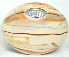 Vintage Counselor Marble Look Design OVAL Bathroom Scales USA 300 Pounds