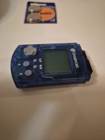Sega Dreamcast Clear Blue Controller And Matching VMU **Discounted** Damaged VMU