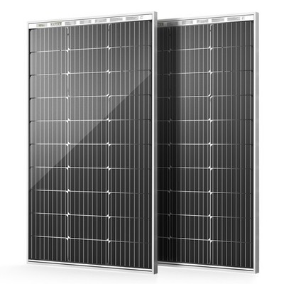 HQST Bifacial  2PCS 100W Mono Solar Panel 200 Watts Solar Panel Off Grid