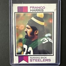 1973 TOPPS FOOTBALL #89 FRANCO HARRIS Rookie Card Pittsburgh Steelers. rookie card picture