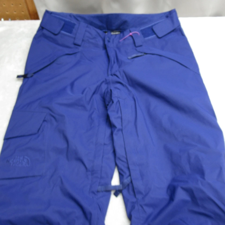 Calça de neve feminina The North Face média azul escuro ventilação impermeável bota de esqui 30x33 - Imagem 2 de 4