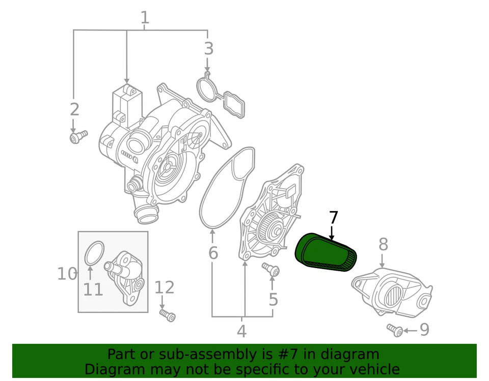 Genuine Audi Belt 06K-121-605-C - Image 2 of 3