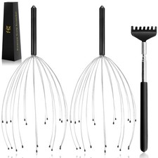 Head Massager 20 Fingers Scalp Massager Head Scratcher, Back Massage Back Scr...