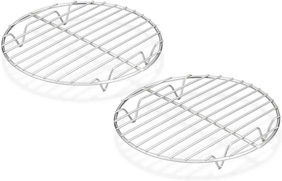 #ad Round Cooling Rack Set of 2 7½ Inch Round Baking Steaming Roasting Rack Set Sta $15.36