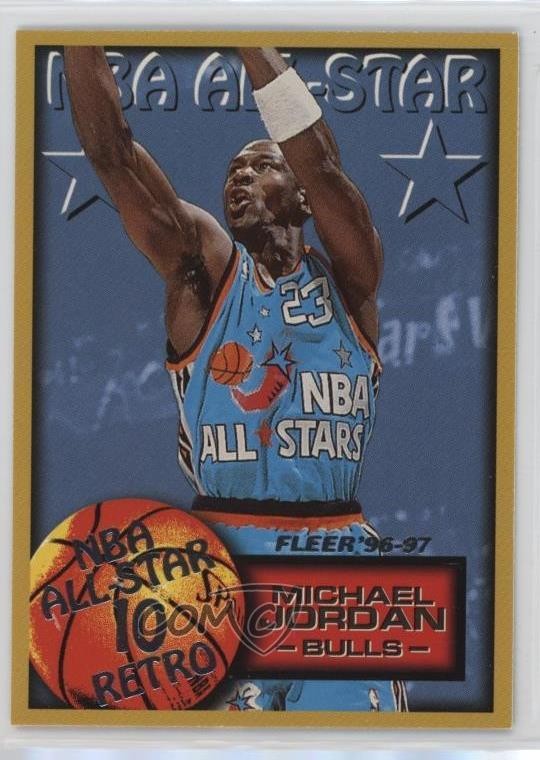 1996-97 Fleer NBA All-Star Retro Michael Jordan #282 HOF 0b07