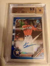 2019 Bowman Chrome Freudis Nova #8/150 BLUE REFRACTOR AUTOGRAPH #CPA-FN BGS 9.5