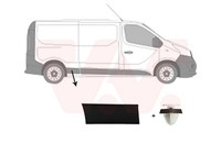 Zier-/Schutzleiste Seitenwand VAN Wezel 4396428 FüR Opel Vivaro Bus X82 Cdti 3
