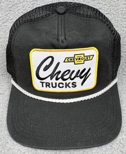 Chevy Trucks Hat Rope Snapback Black Mesh Cap Chevrolet GM Licensed New With Tag