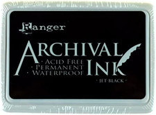 Archival Ink Pad, Jet Black   Permanent, Waterproof, Acid-Free, Non-Toxic   Won  