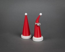Christmas Fashion Ring Cone Holder / Boutique Gift Display / Santa Hat