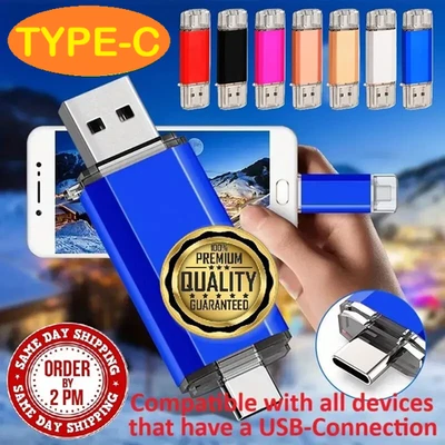 UDATA TYPE-C USB 3.0 OTG 2 in 1 Memory Photo Stick Flash Drive Android/Samsung/PC/Mac