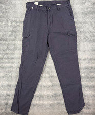 Carhartt FR 36x36 FLAME RESISTANT Navy Blue Cargo Work Pants 344-20