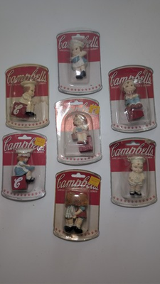 #ad 🐸 Campbell#x27;s Shelfkins Collector#x27;s Series 1990 Souper Kids Lot Of 7 New $34.99