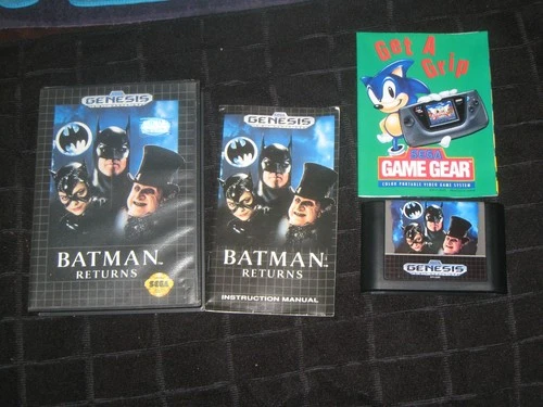 Batman Returns Complete in Box + Poster for Sega Genesis. Authentic. Clean/Test