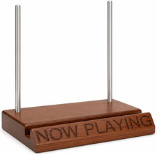 Now Playing Vinyl Record Stand, Vinyl Record Display Stand, Wooden Vinyl Record
